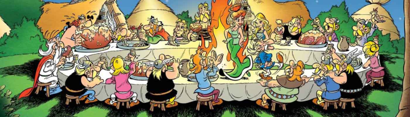 Le banquet d'Astérix... par Uderzo et Goscinny